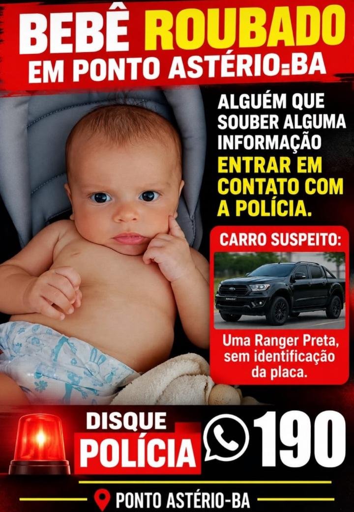 URGENTE: HOMEM ARMADO SEQUESTRA BEBÊ EM FIRMINO ALVES URGENTE: HOMEM ARMADO SEQUESTRA BEBÊ EM FIRMINO ALVES