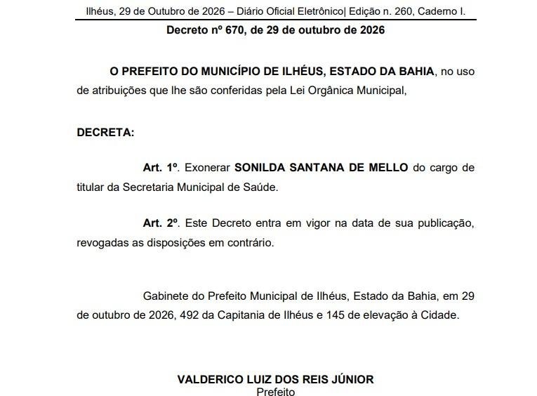 SONILDA MELLO DEIXA SECRETARIA DE SAÚDE E DEVE ASSUMIR VAGA NA CÂMARA DE VEREADORES DE ILHÉUS SONILDA MELLO DEIXA SECRETARIA DE SAÚDE E DEVE ASSUMIR VAGA NA CÂMARA DE VEREADORES DE ILHÉUS