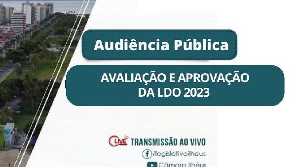 CÂMARA DE VEREADORES CONVIDA A POPULAÇÃO PARA SEGUNDA AUDIÊNCIA PÚBLICA PARA DISCUTIR O LDO DO MUNICÍPIO 