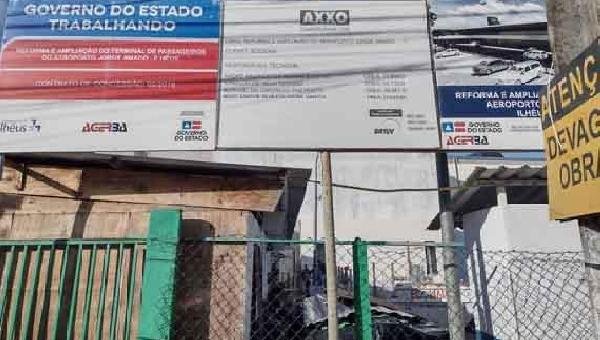 OBRAS DO AEROPORTO DE ILHÉUS SEGUEM PARALISADAS 
