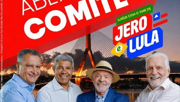 CAMPANHA MAJORITÁRIA DE JERÔNIMO RODRIGUES INAUGURA CASA DO TIME DE LULA E JERO EM ILHÉUS 