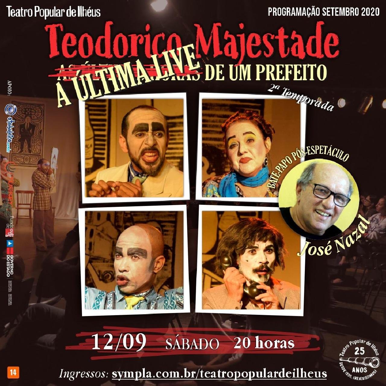 COMEÇA SÁBADO SEGUNDA TEMPORADA DE "TEODORICO MAJESTADE A ÚLTIMA LIVE DE UM PREFEITO"! COMEÇA SÁBADO SEGUNDA TEMPORADA DE "TEODORICO MAJESTADE A ÚLTIMA LIVE DE UM PREFEITO"!