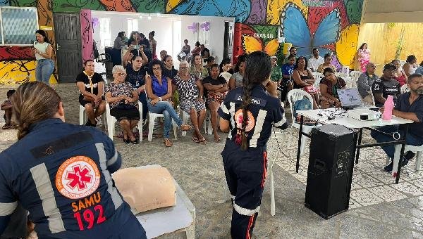 SAMU REALIZA TREINAMENTO DE PRIMEIROS SOCORROS PARA COLABORADORES E COMUNIDADE NO CRAS SUL, EM ILHÉUS
