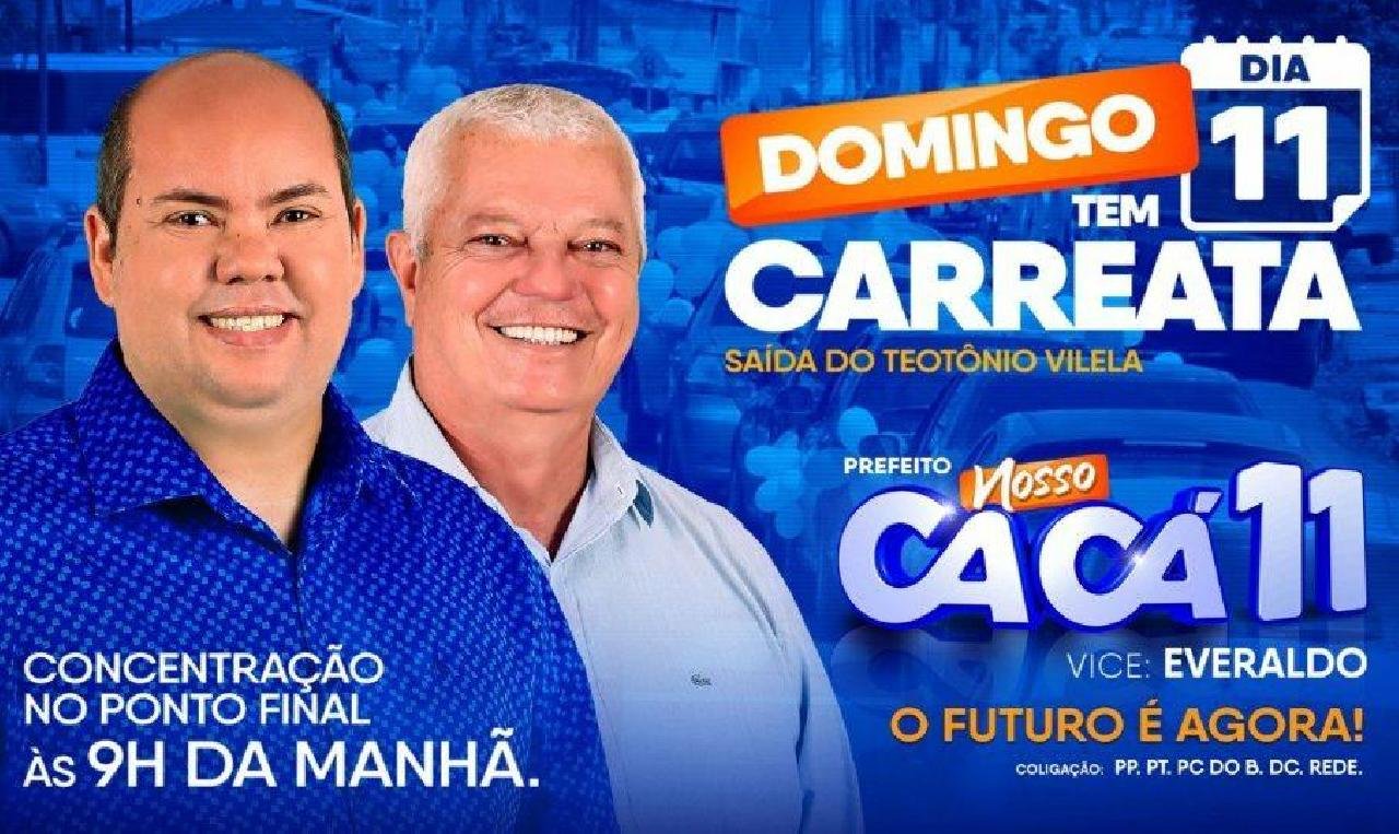 CACÁ COMANDA CARREATA NESTE DOMINGO CACÁ COMANDA CARREATA NESTE DOMINGO