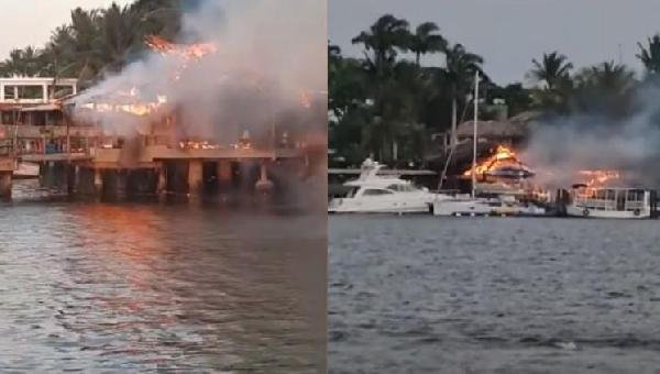 INCÊNDIO DESTRÓI ÁREAS DE HOTEL E RESORT EM PORTO SEGURO