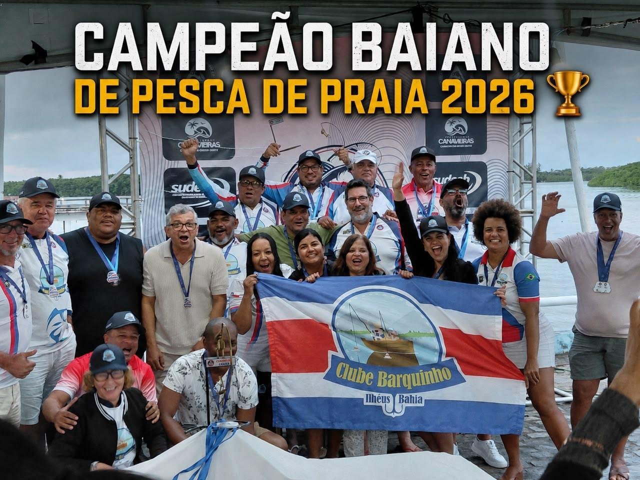BARQUINHO CONQUISTA TÍTULO BAIANO INVICTO DE PESCA DE PRAIA E CONSOLIDA HEGEMONIA NA MODALIDADE