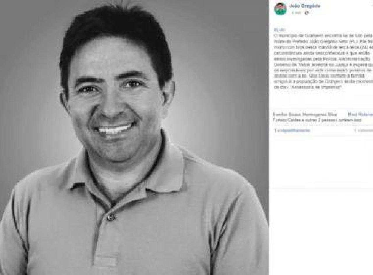 PREFEITO É ASSASSINADO ENQUANTO CAMINHAVA PRÓXIMO DE SUA RESIDÊNCIA PREFEITO É ASSASSINADO ENQUANTO CAMINHAVA PRÓXIMO DE SUA RESIDÊNCIA