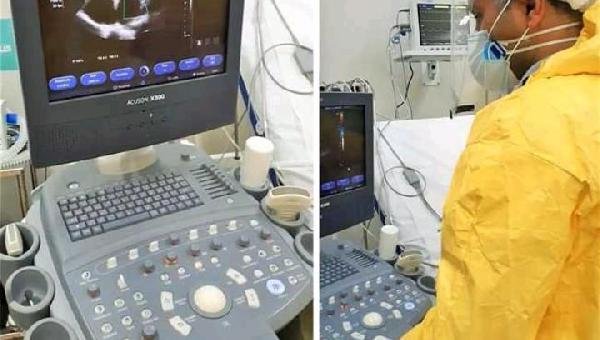 CENTRO COVID-19 DE ILHÉUS CONTA COM EXAME DE ULTRASSOM À BEIRA DO LEITO