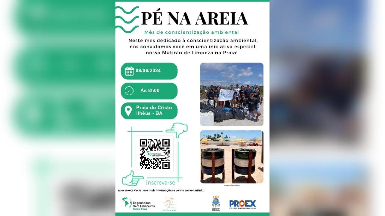 ESTUDANTES DE ENGENHARIA DA UESC REALIZAM SEGUNDA EDIÇÃO DO PROJETO SOCIAL PÉ NA AREIA ESTUDANTES DE ENGENHARIA DA UESC REALIZAM SEGUNDA EDIÇÃO DO PROJETO SOCIAL PÉ NA AREIA