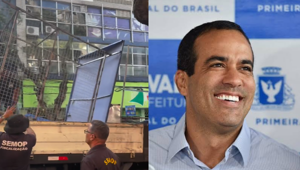 AMBULANTE CRITICA BRUNO REIS APÓS RETIRADA DE BARRACAS NA AVENIDA SETE DE SETEMBRO, EM SALVADOR