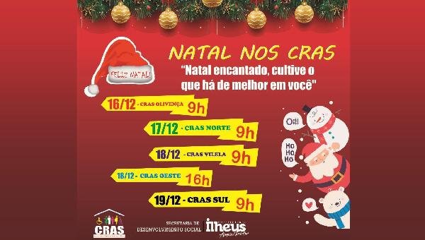 ENCANTO E MAGIA TOMAM CONTA DO NATAL DOS CRAS DE ILHÉUS