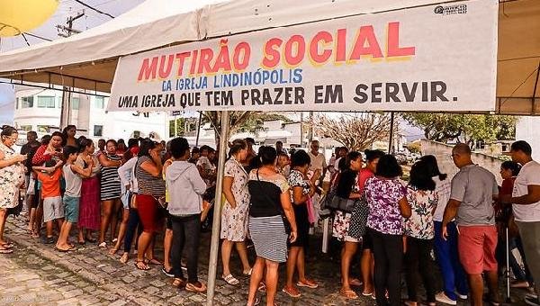 COMUNIDADE DA CONQUISTA E ADJACÊNCIAS ATENDIDA EM MUTIRÃO SOCIAL