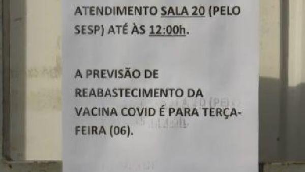 ITABUNA: VACINAÇÃO EM ITABUNA SÓ SERÁ RETOMADA NA TERÇA-FEIRA