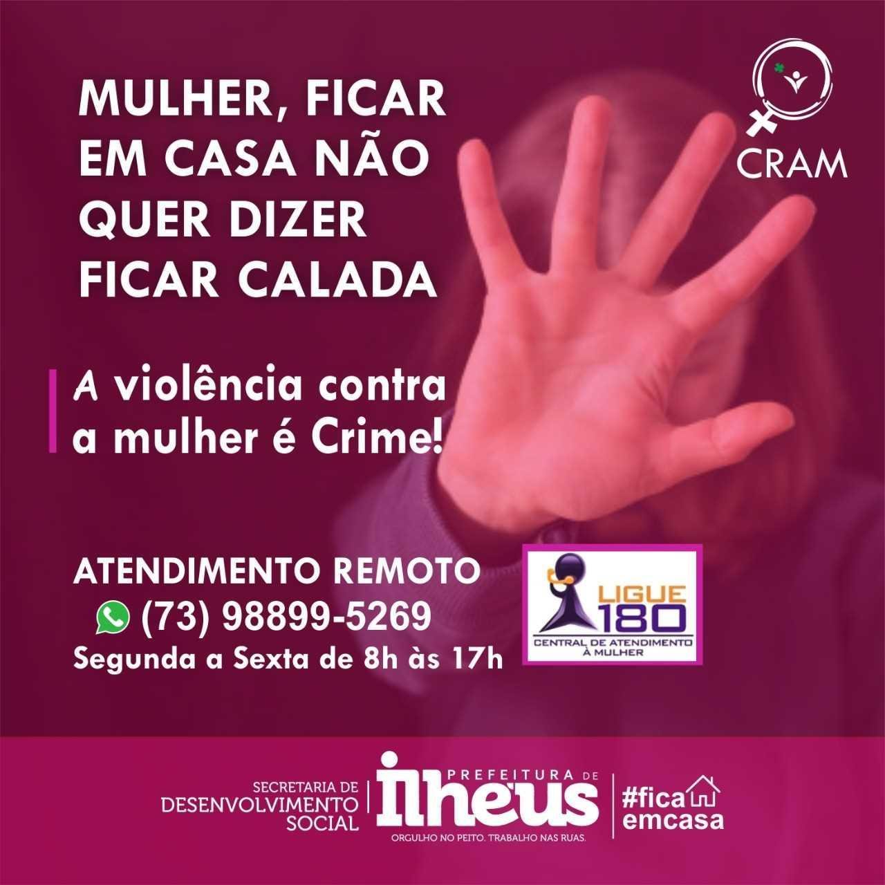 MULHERES QUE SOFREM VIOLÊNCIA CONTARÁ COM A CENTRAL DE ATENDIMENTO REMOTO MULHERES QUE SOFREM VIOLÊNCIA CONTARÁ COM A CENTRAL DE ATENDIMENTO REMOTO