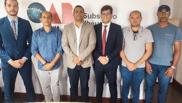 DIRETORIA DA OAB ILHÉUS RECEBE PREFEITO E PRESIDENTE DA CÂMARA DE UNA PARA DISCUTIR MELHORIAS NO ATENDIMENTO JURÍDICO NO MUNICÍPIO