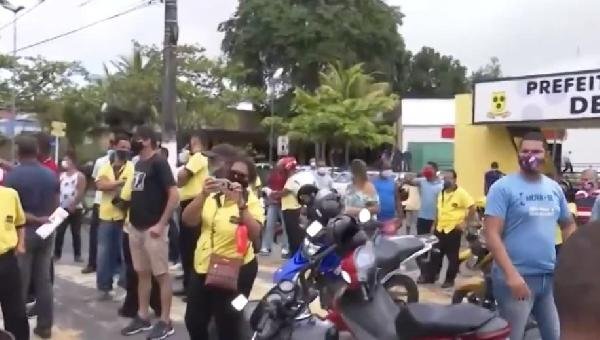 ITABUNA: RODOVIÁRIOS FAZEM MANIFESTAÇÃO E COBRAM VOLTA DE ÔNIBUS COLETIVOS