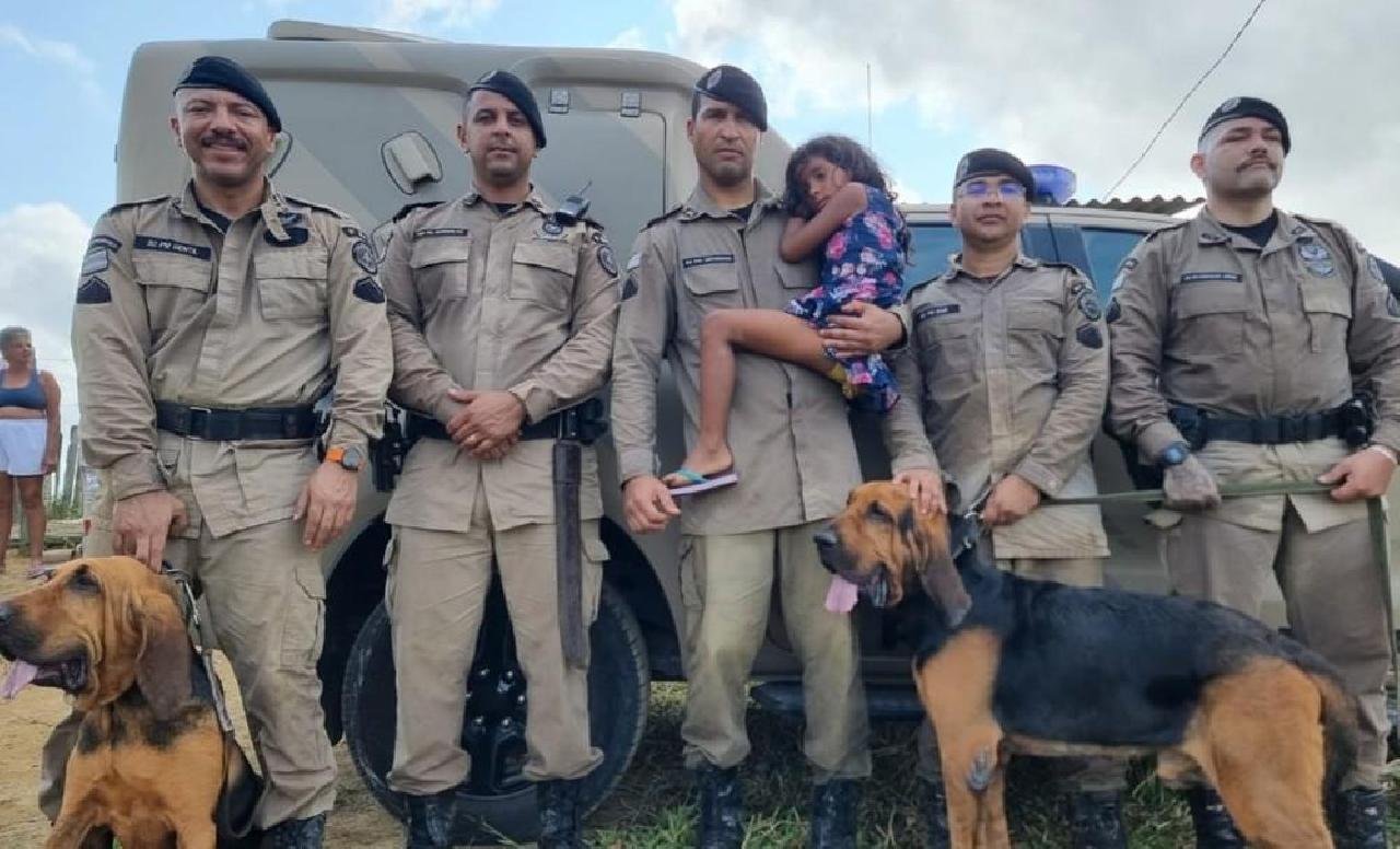 CRIANÇA DESAPARECIDA É RESGATADA POR CÃES FAREJADORES EM EUNÁPOLIS