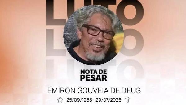 ÚLTIMA DESPEDIDA: VELÓRIO E SEPULTAMENTO DE EMIRON GOUVEIA SERÃO REALIZADOS NESTA QUINTA-FEIRA (30)