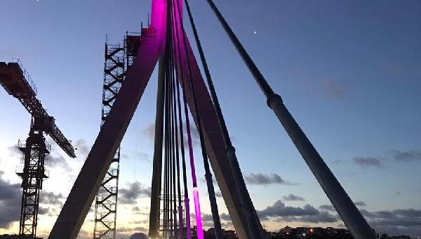ILHÉUS: PRIMEIROS TESTES DE ILUMINAÇÃO CÊNICA SÃO FEITOS NA NOVA PONTE