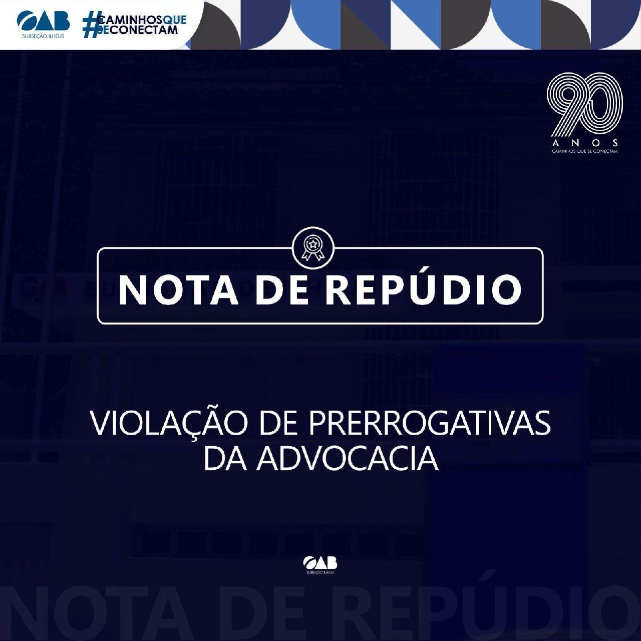 OAB ILHÉUS REPUDIA ATAQUES CONTRA ADVOGADA EM ITACARÉ OAB ILHÉUS REPUDIA ATAQUES CONTRA ADVOGADA EM ITACARÉ