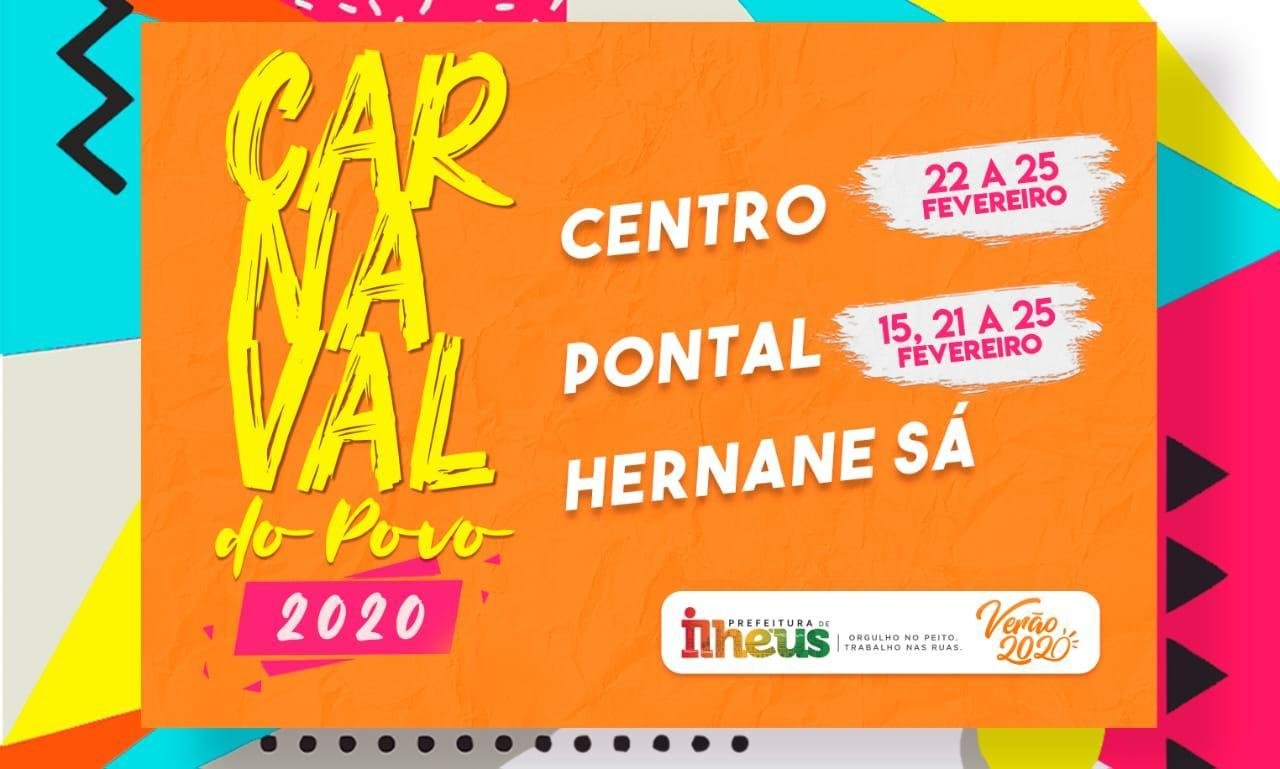 PROGRAMAÇÃO DO CARNAVAL DE ILHÉUS NA ZONA SUL PROMETE MUITA FOLIA PROGRAMAÇÃO DO CARNAVAL DE ILHÉUS NA ZONA SUL PROMETE MUITA FOLIA