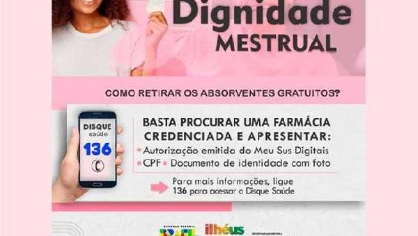 FARMÁCIA POPULAR VAI DISPONIBILIZAR ABSORVENTES PARA PESSOAS EM SITUAÇÃO DE VULNERABILIDADE