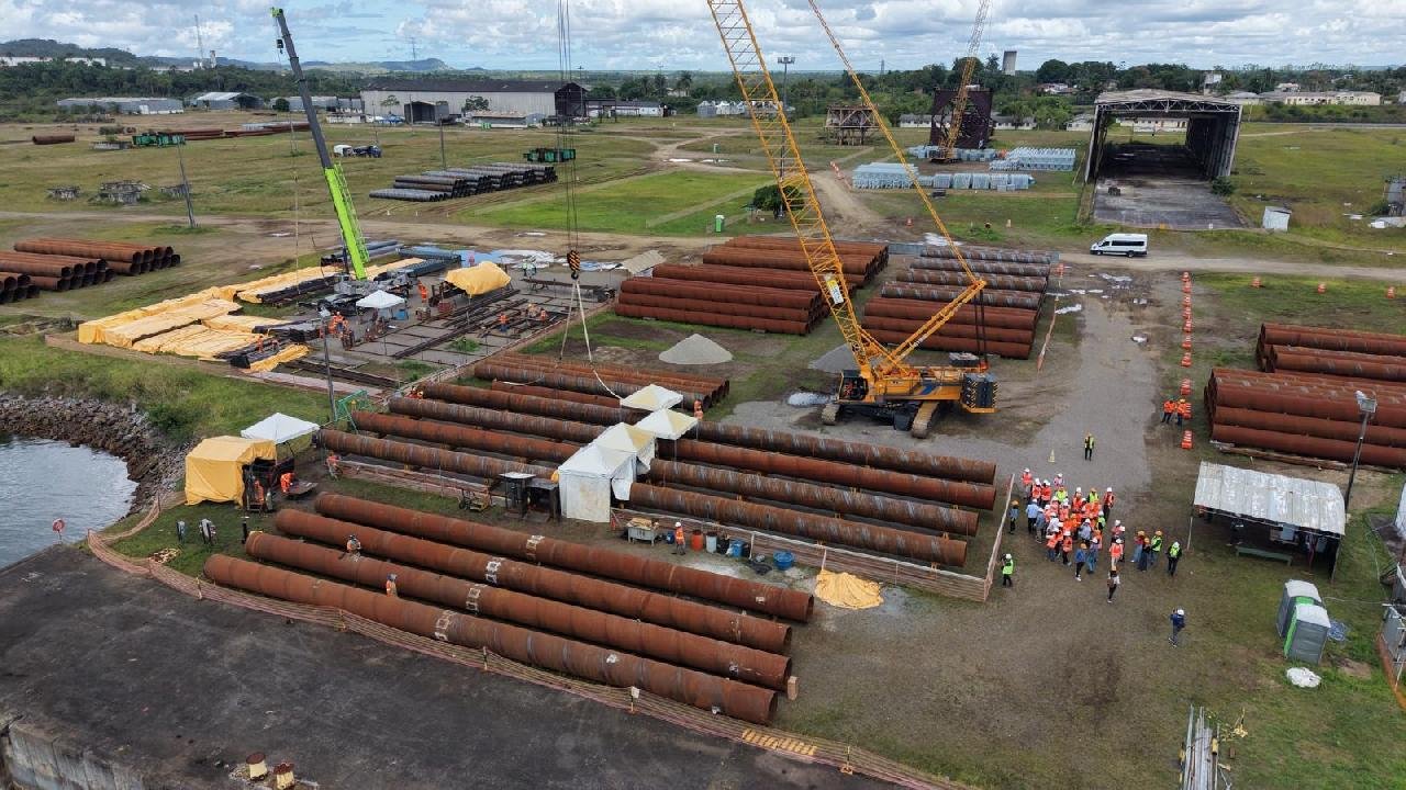OBRAS DA PONTE SALVADOR-ITAPARICA AVANÇAM E MOBILIZAÇÃO DO CANTEIRO JÁ CHEGA A 10%