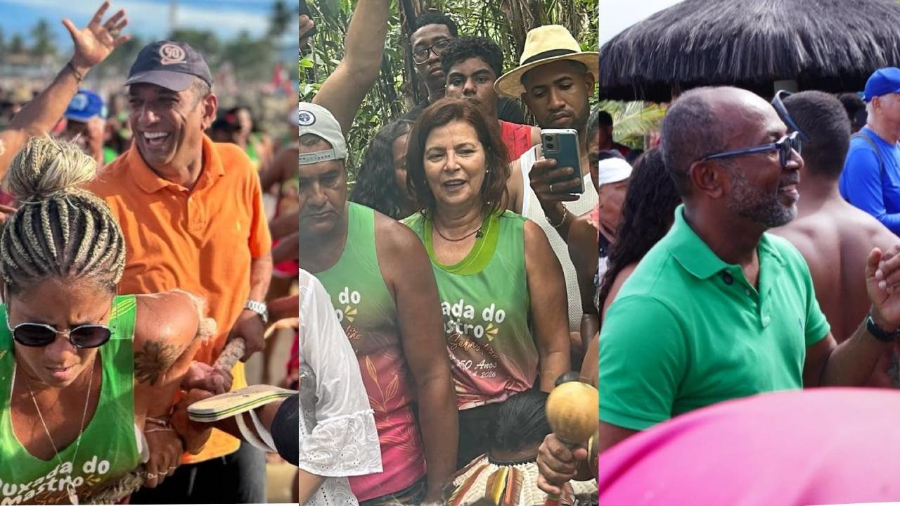 POLÍTICOS MARCAM PRESENÇA NA PUXADA DO MASTRO DE SÃO SEBASTIÃO EM OLIVENÇA E AMPLIAM OLHAR PARA 2026