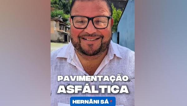 VEREADOR NAL DO DETRAN SOLICITA PAVIMENTAÇÃO ASFÁLTICA PARA RUA NO BAIRRO HERNANI SÁ