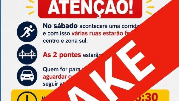 CARD SOBRE FECHAMENTO DAS PONTES EM ILHÉUS É FALSO