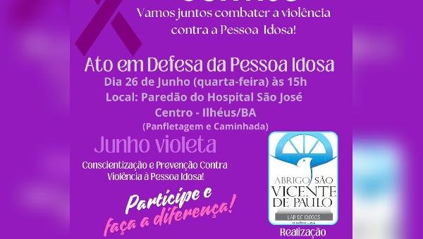 ABRIGO DE ILHÉUS VAI REALIZAR ATO EM DEFESA DA PESSOA IDOSA