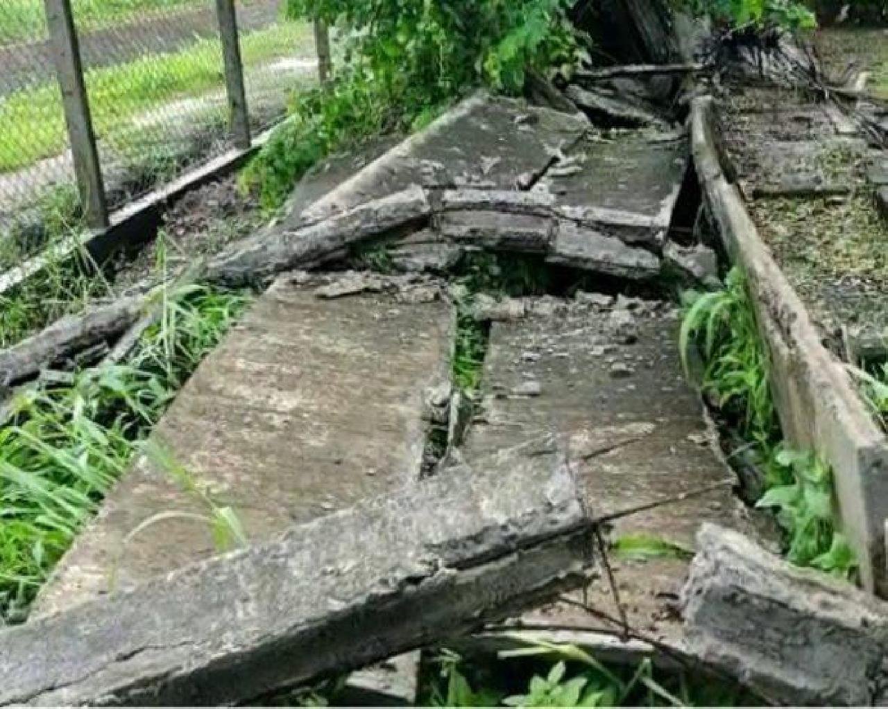 CHUVA DESTRÓI PARTE DO MURO DO AEROPORTO DE ILHÉUS 