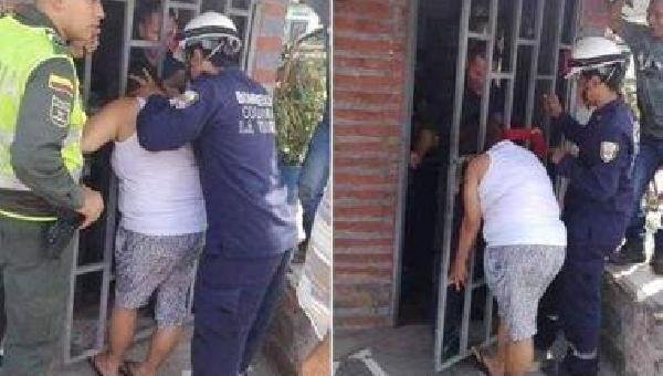 MULHER FICA COM CABEÇA PRESA EM PORTÃO APÓS TENTAR ESPIAR CASA DA VIZINHA