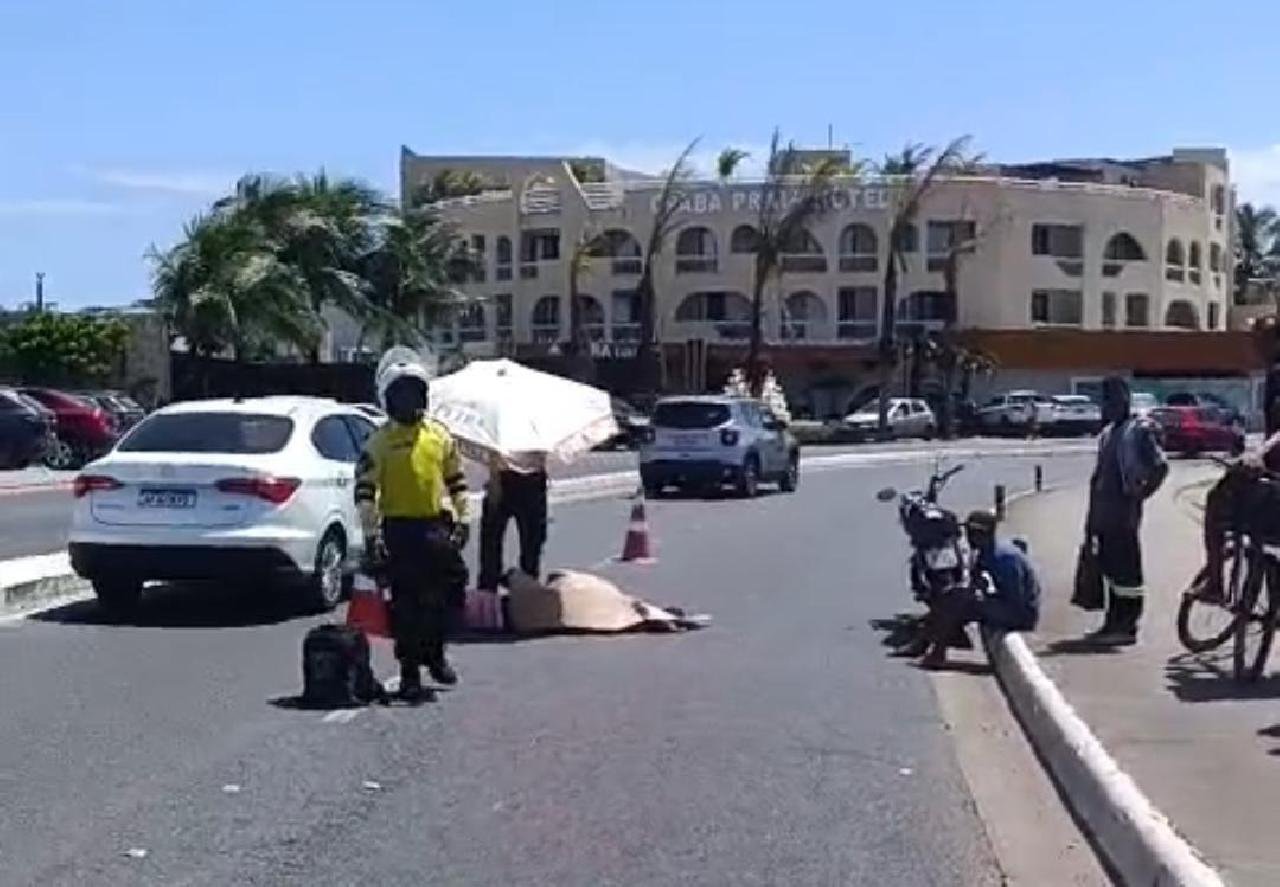 MOTOCICLISTA SOFRE ACIDENTE NA ZONA SUL DE ILHÉUS
