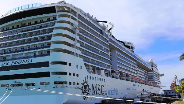 ILHÉUS: MSC PREZIOSA ABRE TEMPORADA DE CRUZEIROS NESTA QUINTA-FEIRA