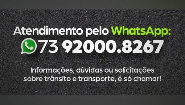 ILHÉUS: SUTRAM INFORMA NÚMERO DE WHATSAPP PARA INTENSIFICAR O ATENDIMENTO À POPULAÇÃO