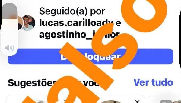 DUDU SILVEIRA DA TOPADA CALÇADOS ALERTA: PERFIL FALSO NO INSTAGRAM USA A MESMA FOTO DA CONTA ORIGINAL