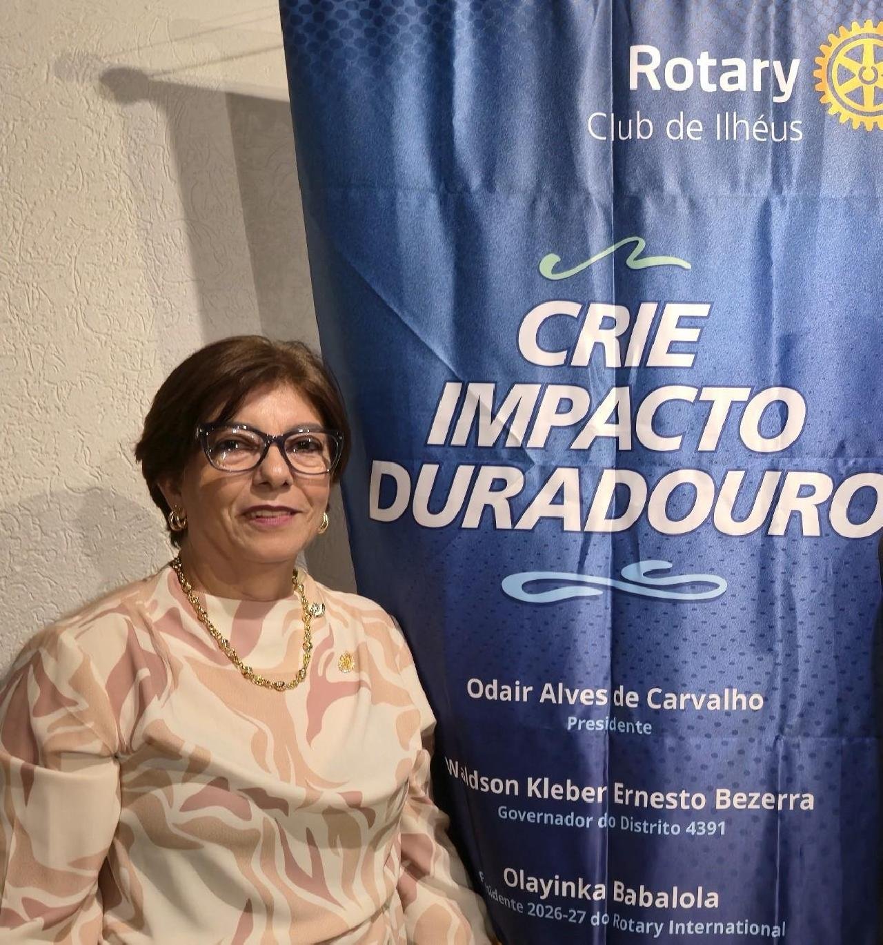 ODAIR ALVES DE CARVALHO É A NOVA PRESIDENTE DO ROTARY CLUB DE ILHÉUS