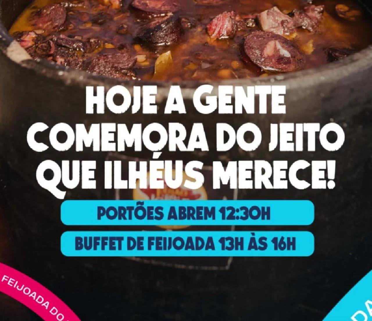 É HOJE! FEIJOADA DO ILHÉUS EVENTOS REÚNE SETE ATRAÇÕES E CERCA DE 10 HORAS DE FESTA EM ILHÉUS
