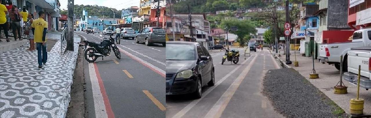 EMPRESÁRIO E MOTOCICLISTA IGNORAM CICLOFAIXA EMPRESÁRIO E MOTOCICLISTA IGNORAM CICLOFAIXA