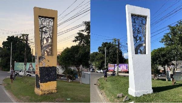 MONUMENTOS NA ENTRADA DE ILHÉUS SÃO RESTAURADOS