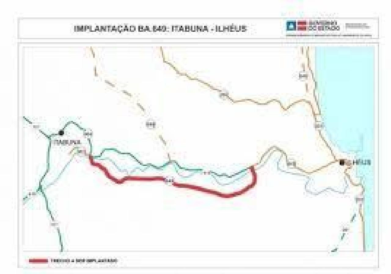 GOVERNO DO ESTADO PUBLICA LICITAÇÃO QUE GARANTE IMPLANTAÇÃO DE RODOVIA ESTADUAL ENTRE ILHÉUS E ITABUNA