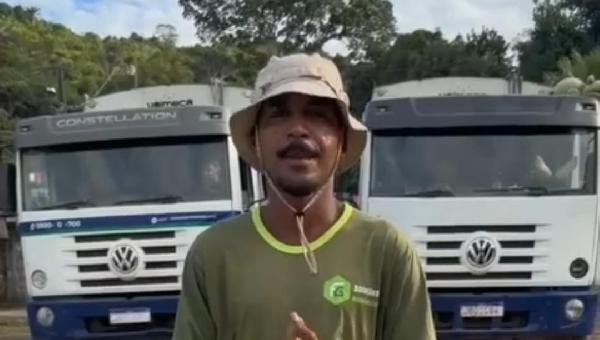 “A CULPA É DE QUEM NÃO VÊ A GENTE DA FORMA QUE MERECEMOS, COM RESPEITO E DIGNIDADE”, DIZ GARI DE ILHÉUS SOBRE PARALISAÇÃO DA CATEGORIA