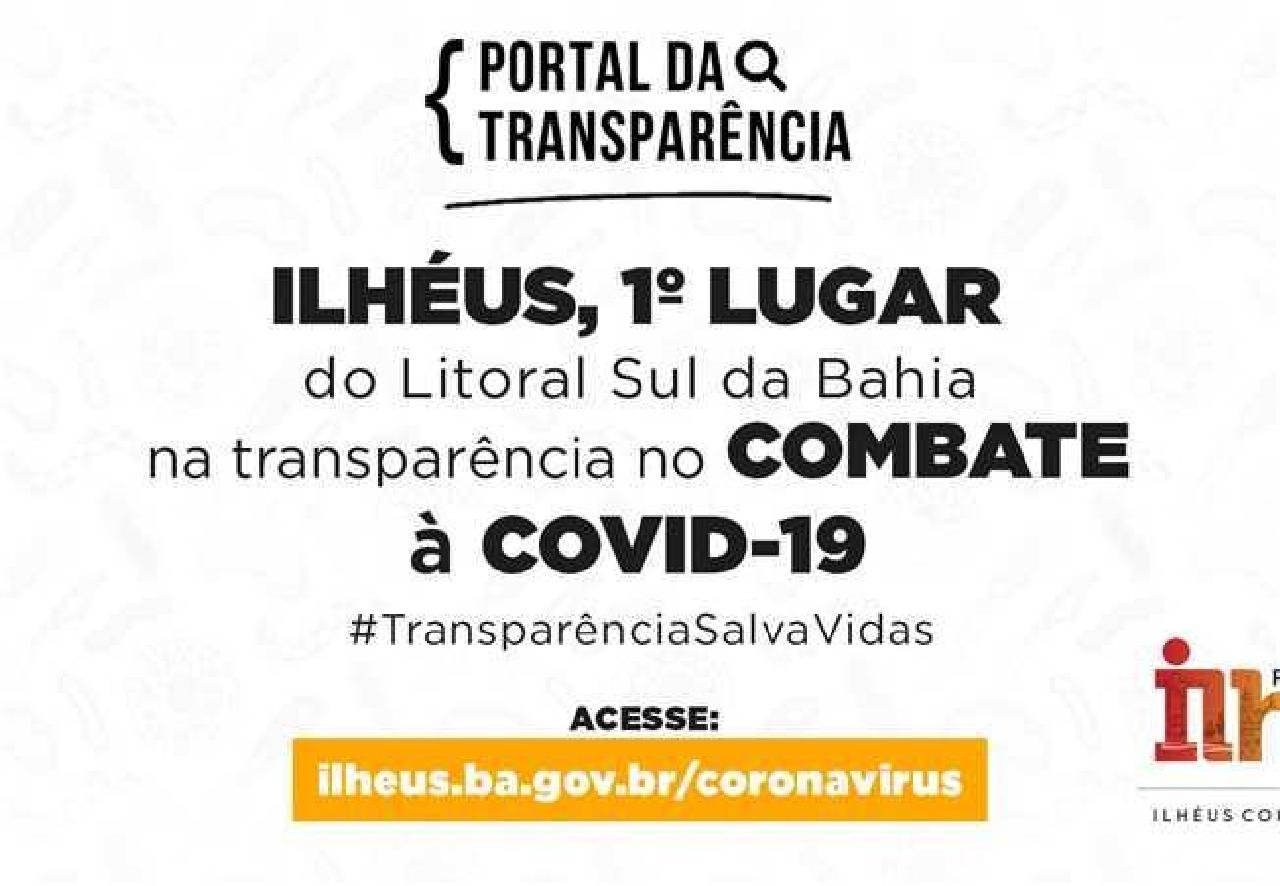 ILHÉUS CRESCE 20,22 PONTOS E SEGUE INVICTO NA LIDERANÇA DO RANKING DA TRANSPARÊNCIA COVID-19 NO SUL ILHÉUS CRESCE 20,22 PONTOS E SEGUE INVICTO NA LIDERANÇA DO RANKING DA TRANSPARÊNCIA COVID-19 NO SUL