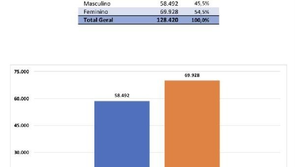MULHERES REPRESENTAM 54.5% DO ELEITORADO ILHEENSE  