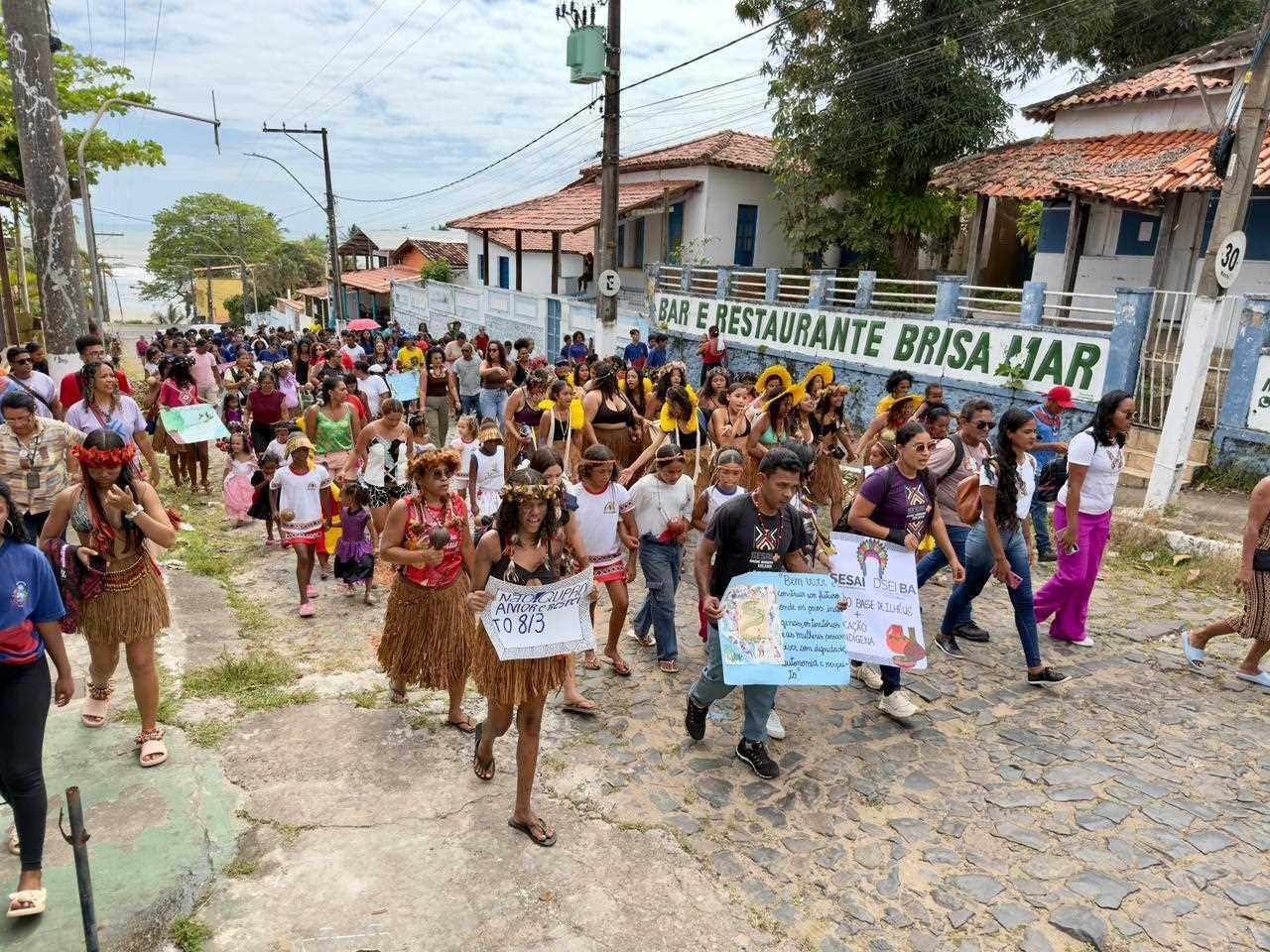 CAMINHADA EM OLIVENÇA REFORÇA PROTEÇÃO E DIREITOS DE MULHERES E MENINAS INDÍGENAS