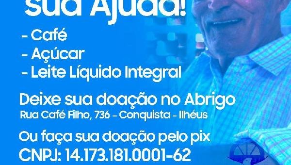 ILHÉUS: ABRIGO SÃO VICENTE DE PAULA LANÇA CAMPANHA DO LEITE