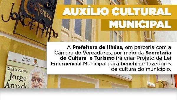 ILHÉUS: FAZEDORES DE CULTURA VÃO RECEBER AUXÍLIO EMERGENCIAL DO MUNICÍPIO