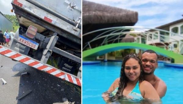 CASAL E FILHO MORREM EM ACIDENTE ENVOLVENDO CAMINHÃO NA BR-101