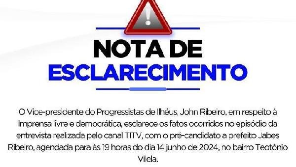 JOHN RIBEIRO ESCLARECE POLÊMICA ENVOLVENDO ENTREVISTA COM JABES